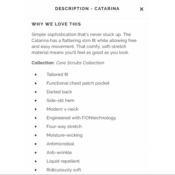 USED Figs Navy Blue Scrub Set #1 - Picture 3 of 10